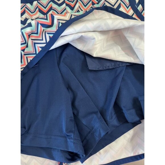 LADY HAGEN Womens Multicolor Chevron Print Skort  Size 4  Athletic Fit Polyester - Picture 7 of 11